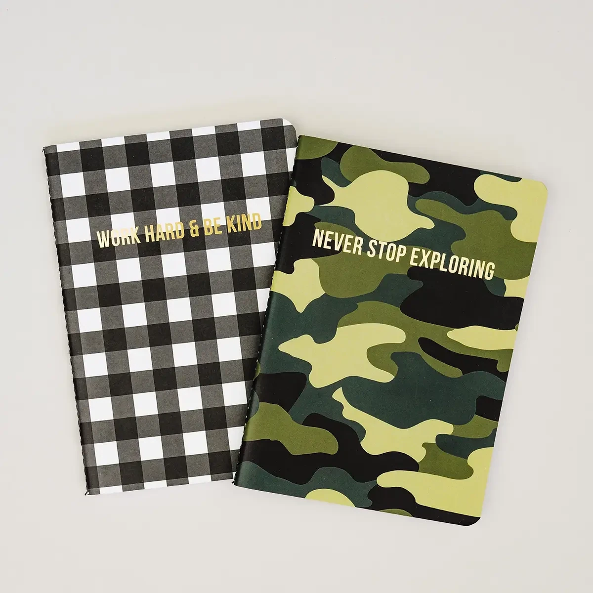 Camo/Gingham Notebook Set