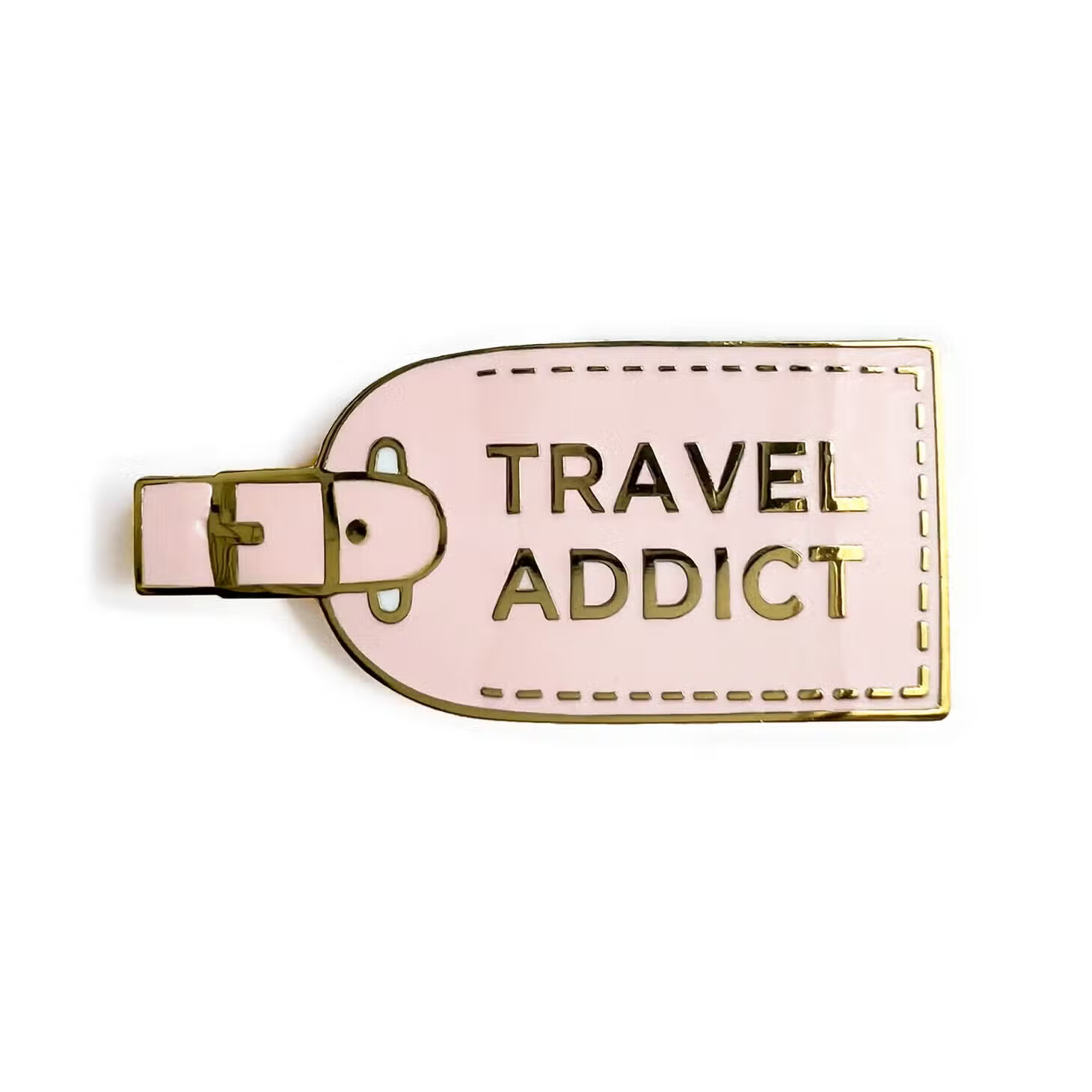 TRAVEL ADDICT ENAMEL PIN