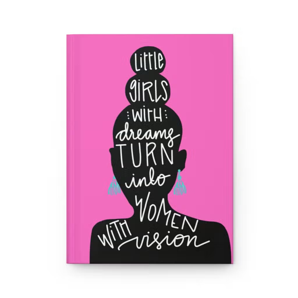 Little Girls with Dreams Hardcover Journal Matte