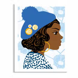 Peace Blue Buttons Holiday Greeting Card