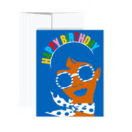 Headband Happy Birthday Greeting Card