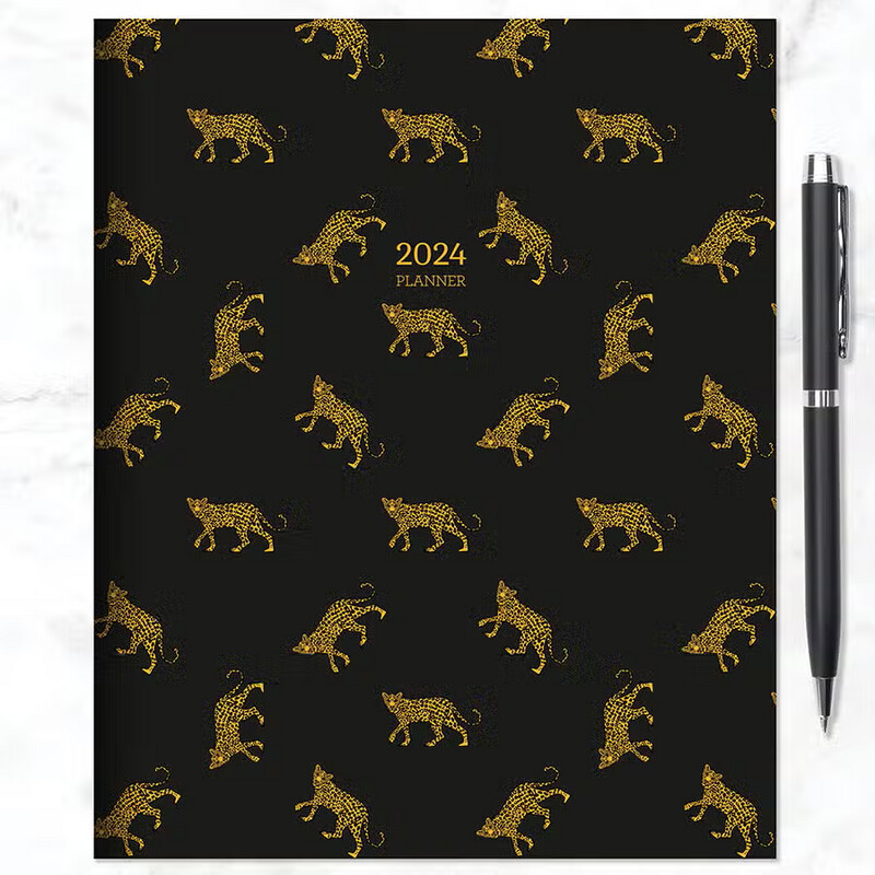 2024 Lazy Leopard Medium Monthly Planner