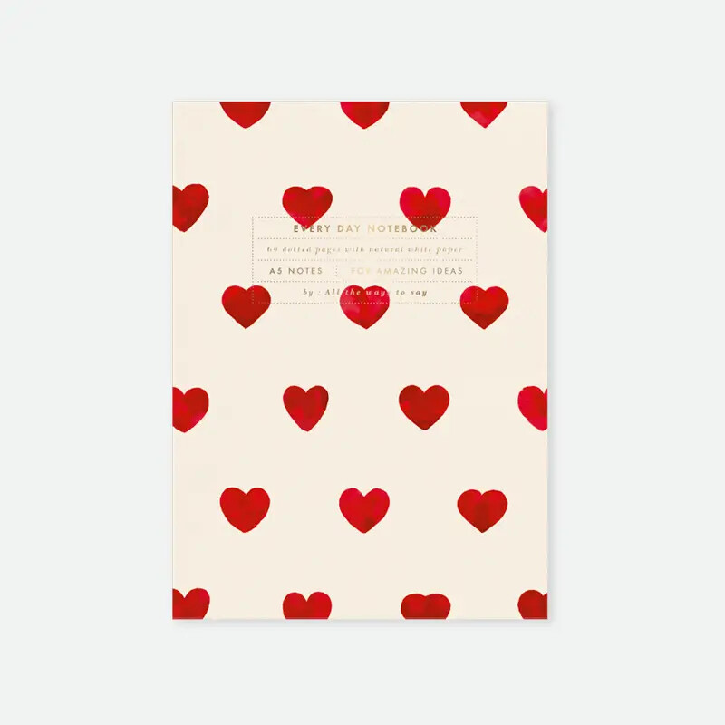Hearts Notebook