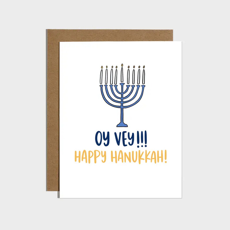 Oy Vey Hanukkah Card
