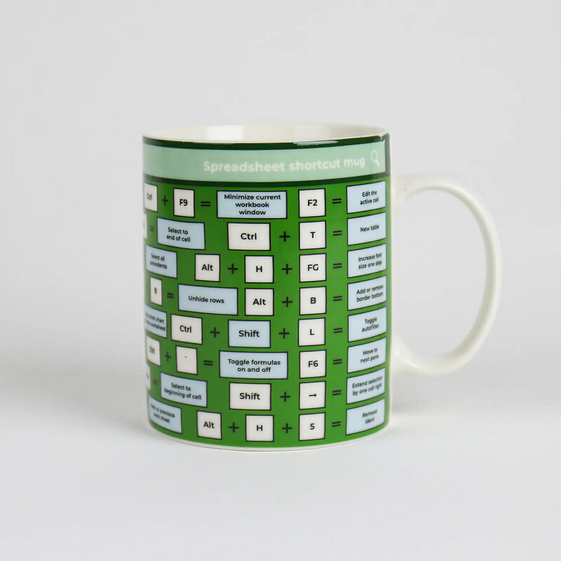 Spreadsheet Shortcut Mug