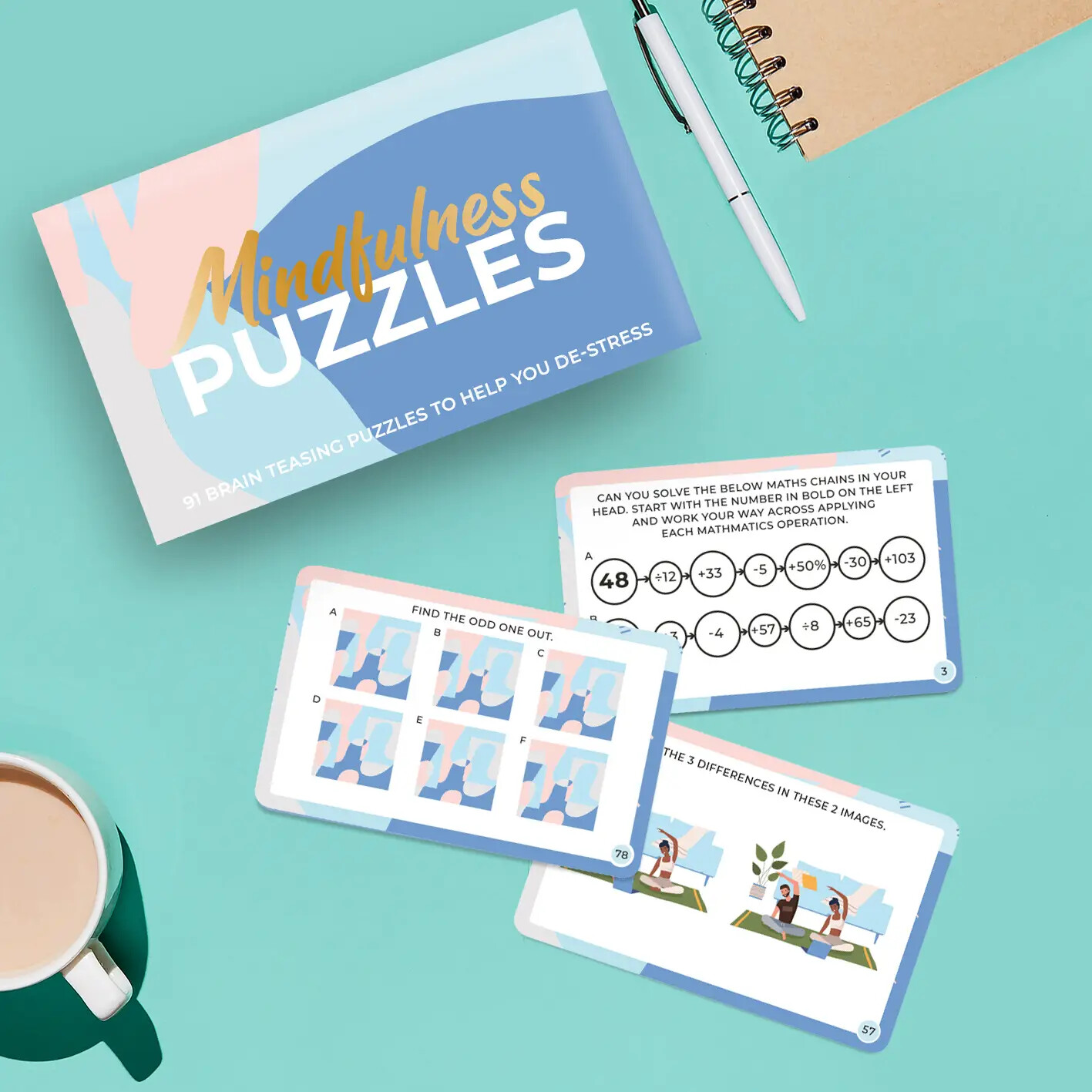 Mindfulness Brain Training Puzzles Cards