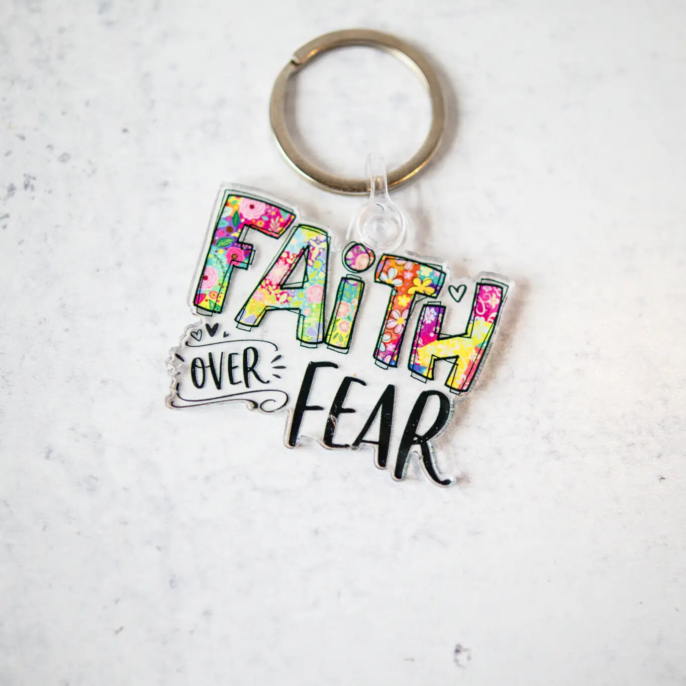 Faith Over Fear, Keychain
