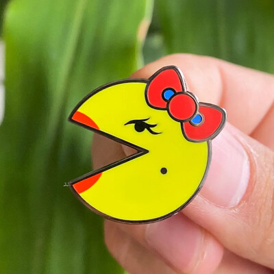 Ms Pacman Hard Enamel Pin