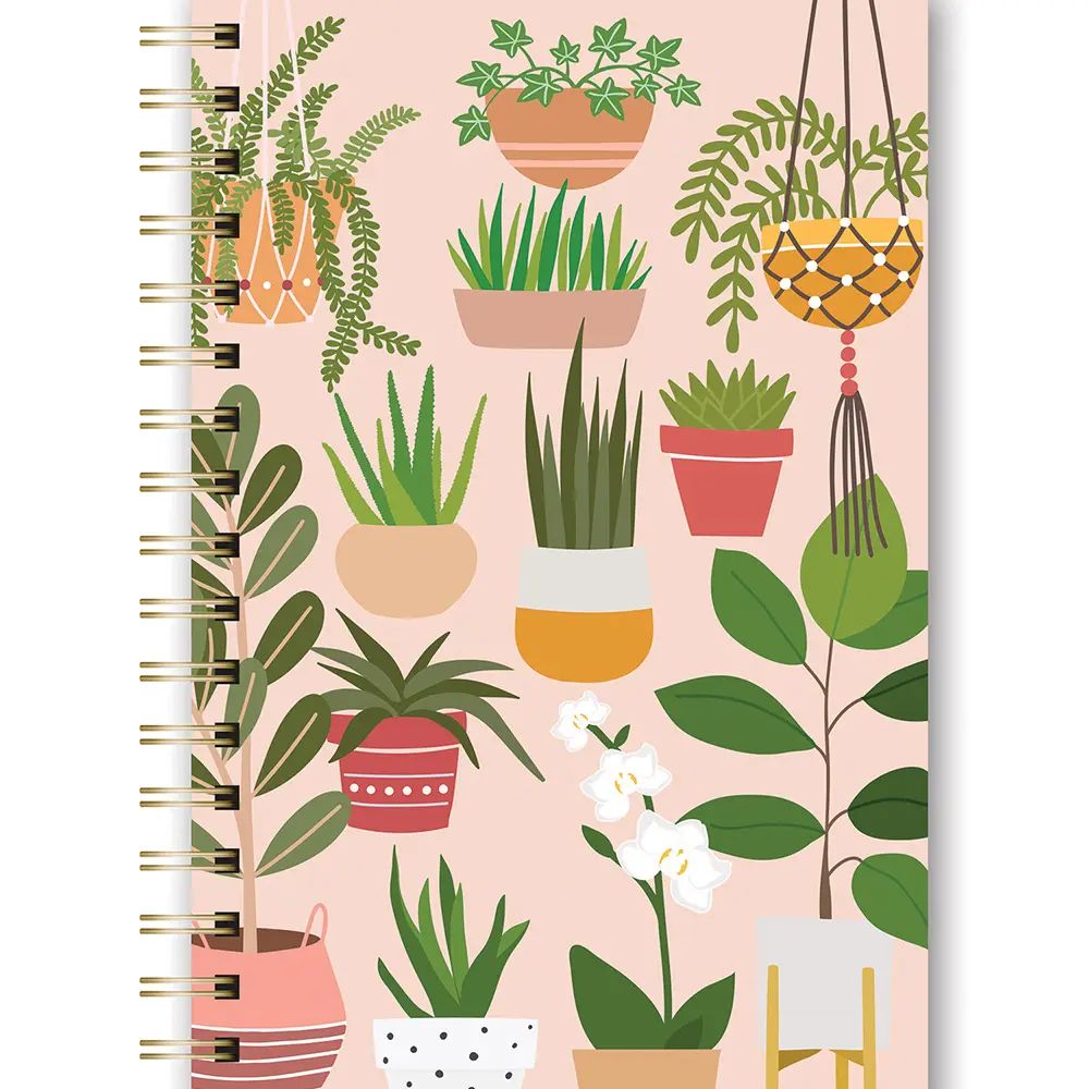 Spiral Notebook Medium - Grow with Me. PLANTS