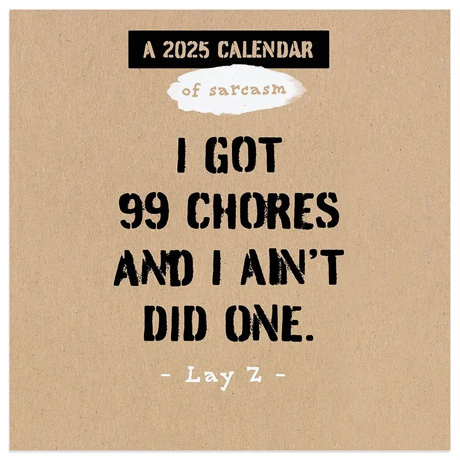 2025 Anti-Affirmations &amp; Sarcasm Mini Calendar