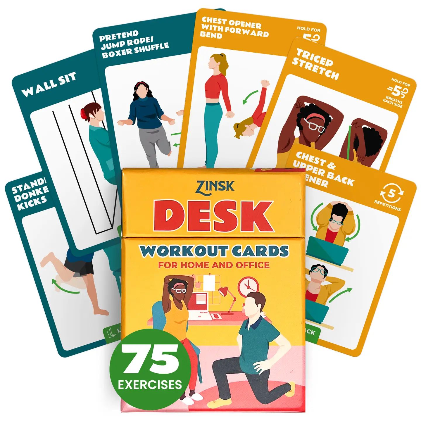 Zinsk Desk and Office Exercise Cards