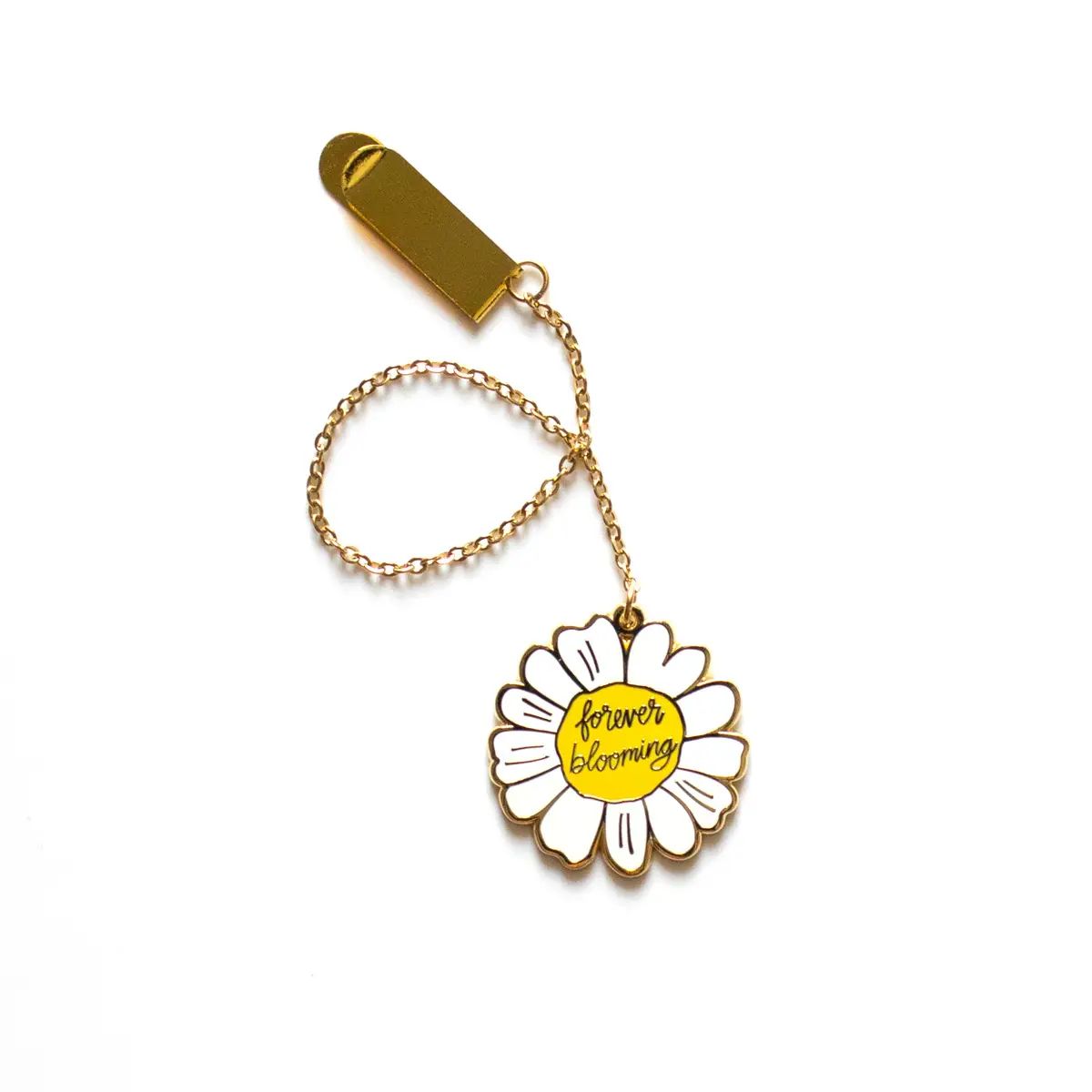 Forever Blooming Enamel Bookmark