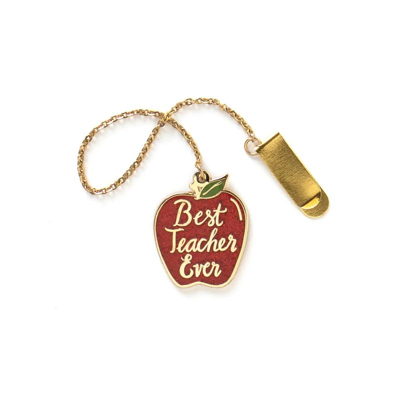 BEST TEACHER EVER ENAMEL BOOKMARK