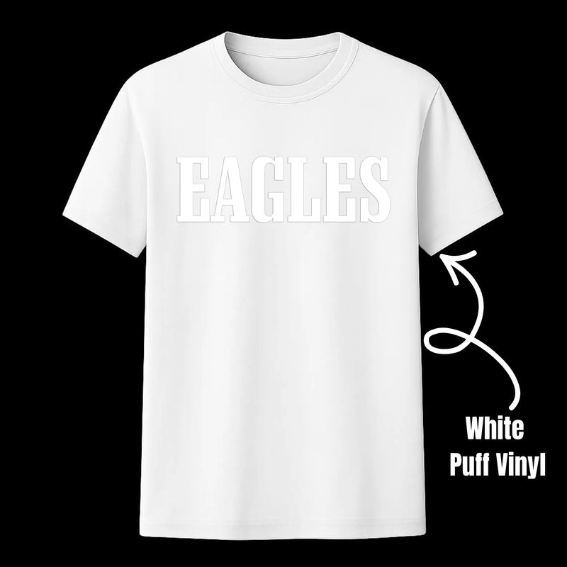 Eagles Puff White T-Shirt