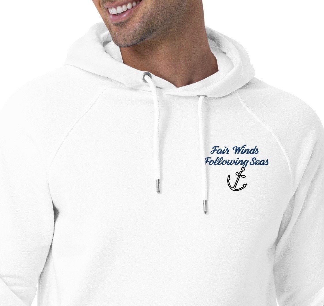 Embroidered Fair Winds and Following Seas Eco-Friendly Hoodie