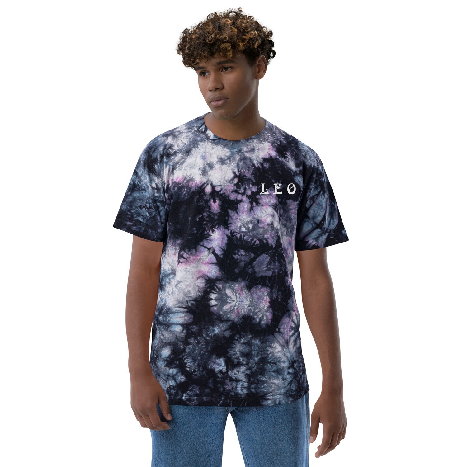 Leo Oversized tie-dye t-shirt