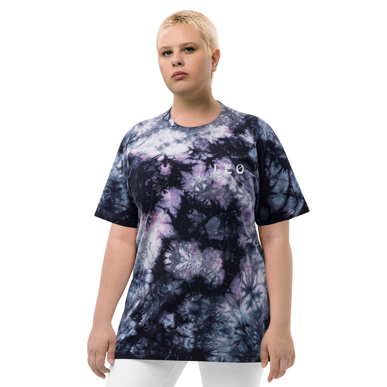 Leo Oversized Tie-Dyed Shirt