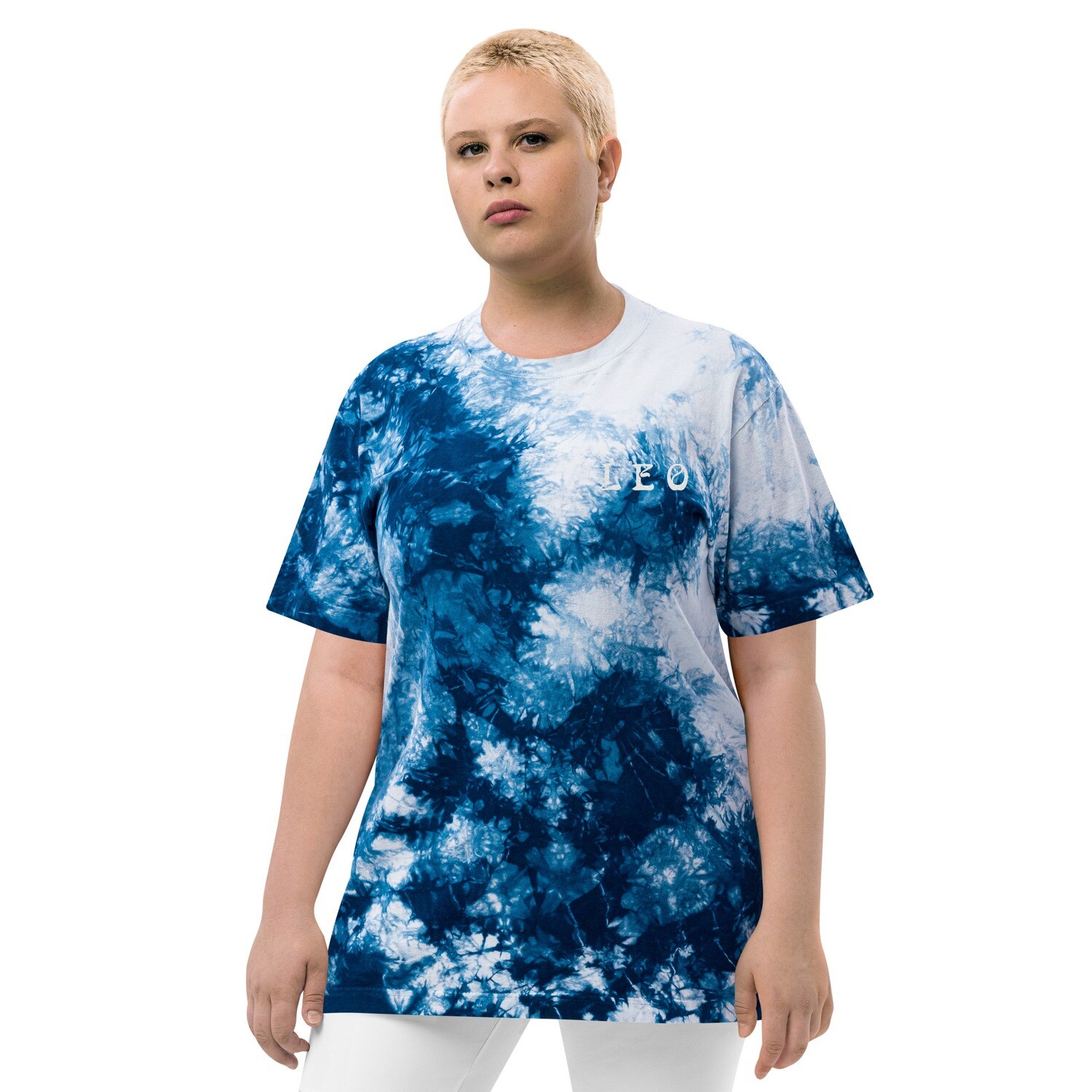 Leo Oversized Tie-Dyed Shirt