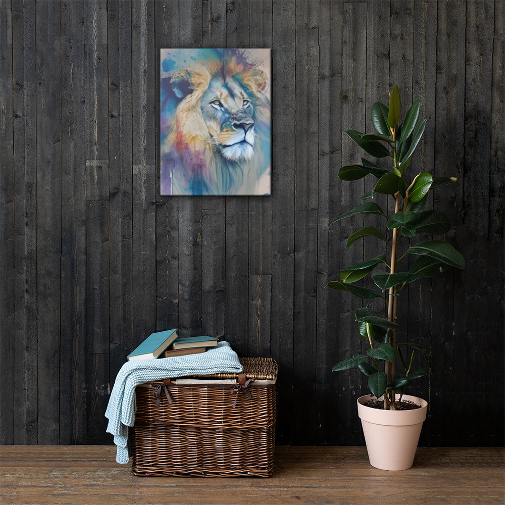 Lion in Watercolor
