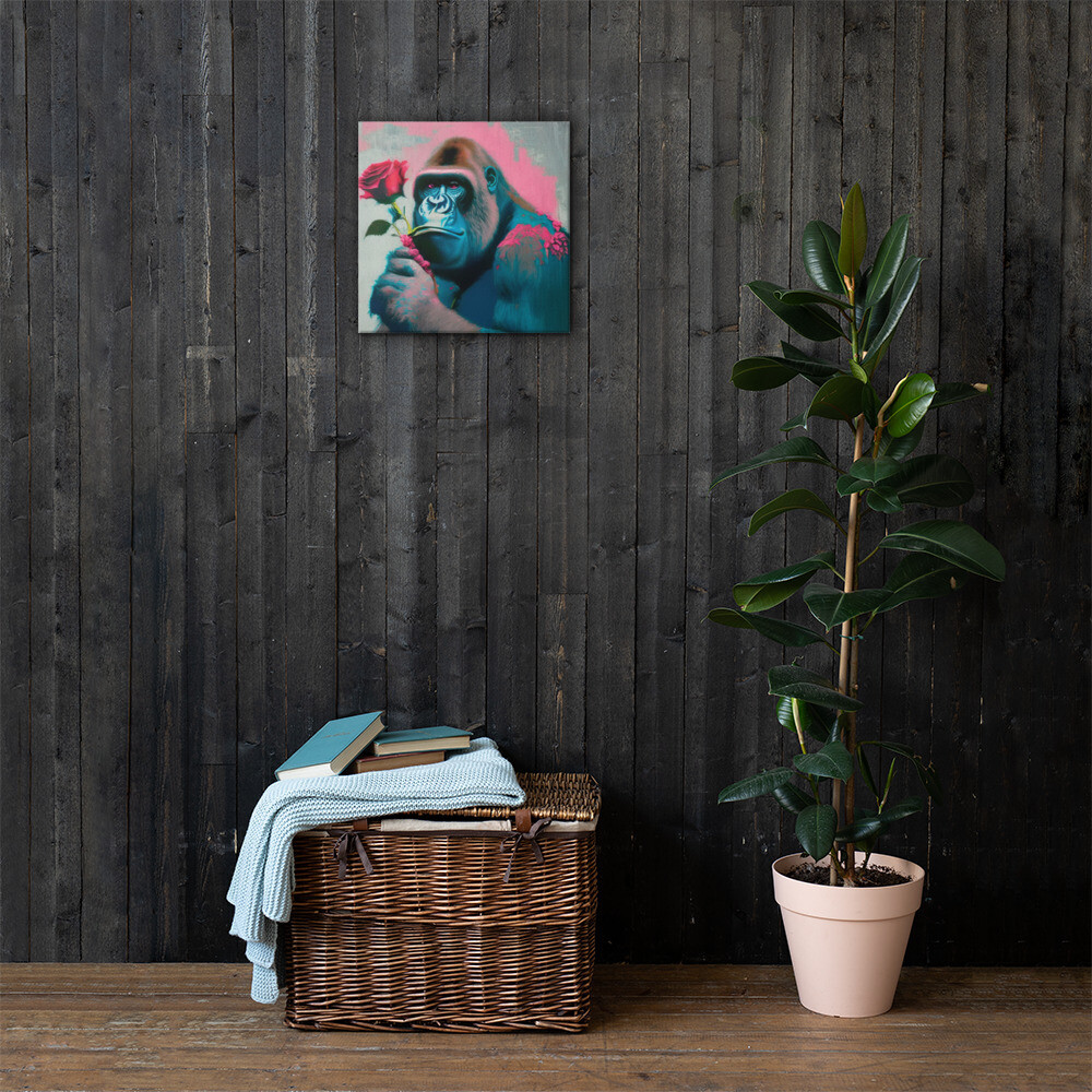 Gorilla Love on Canvas