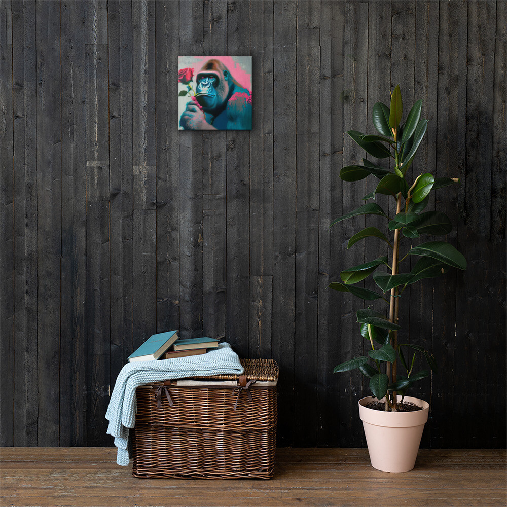 Gorilla Love on Canvas