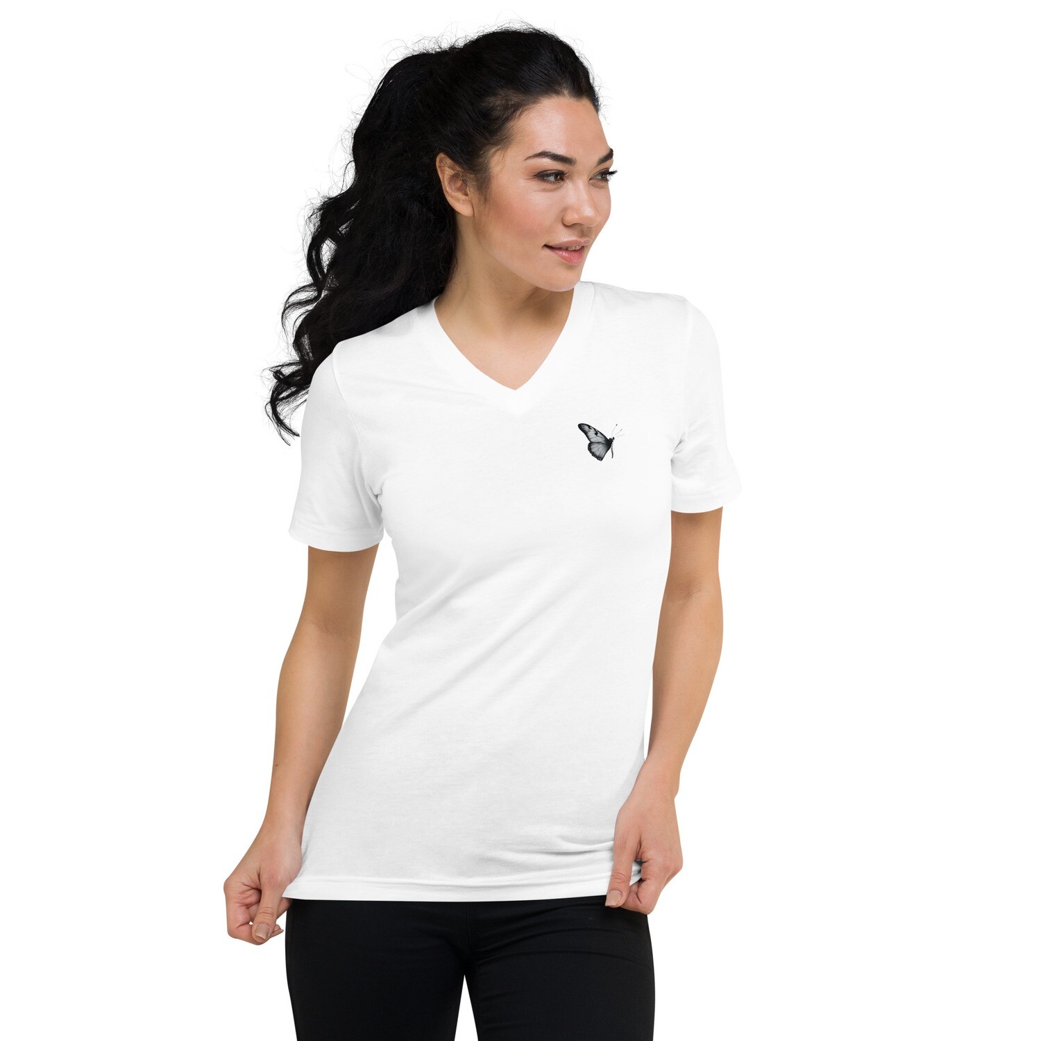 Butterfly V-Neck T-Shirt