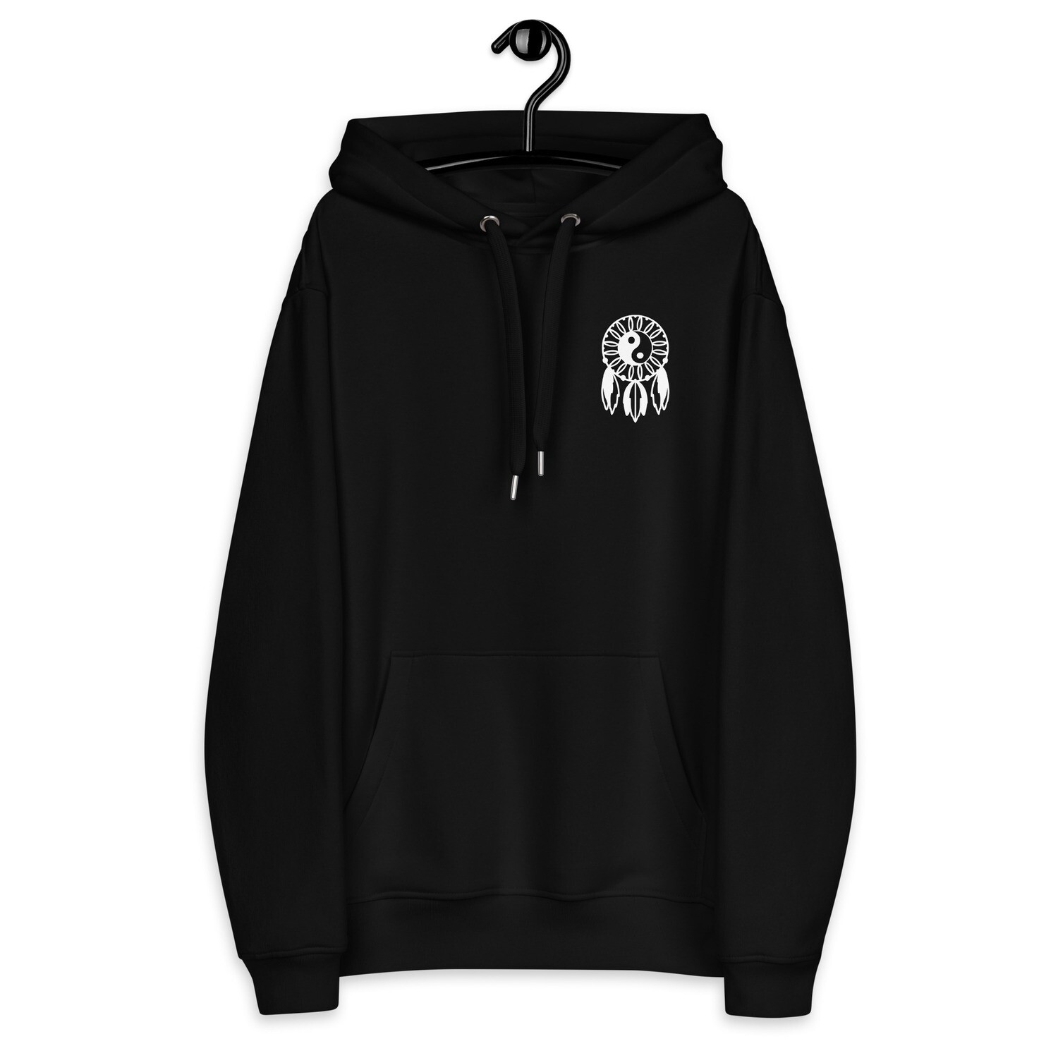 Panda - Premium eco hoodie, Color: Black, Size: XS
