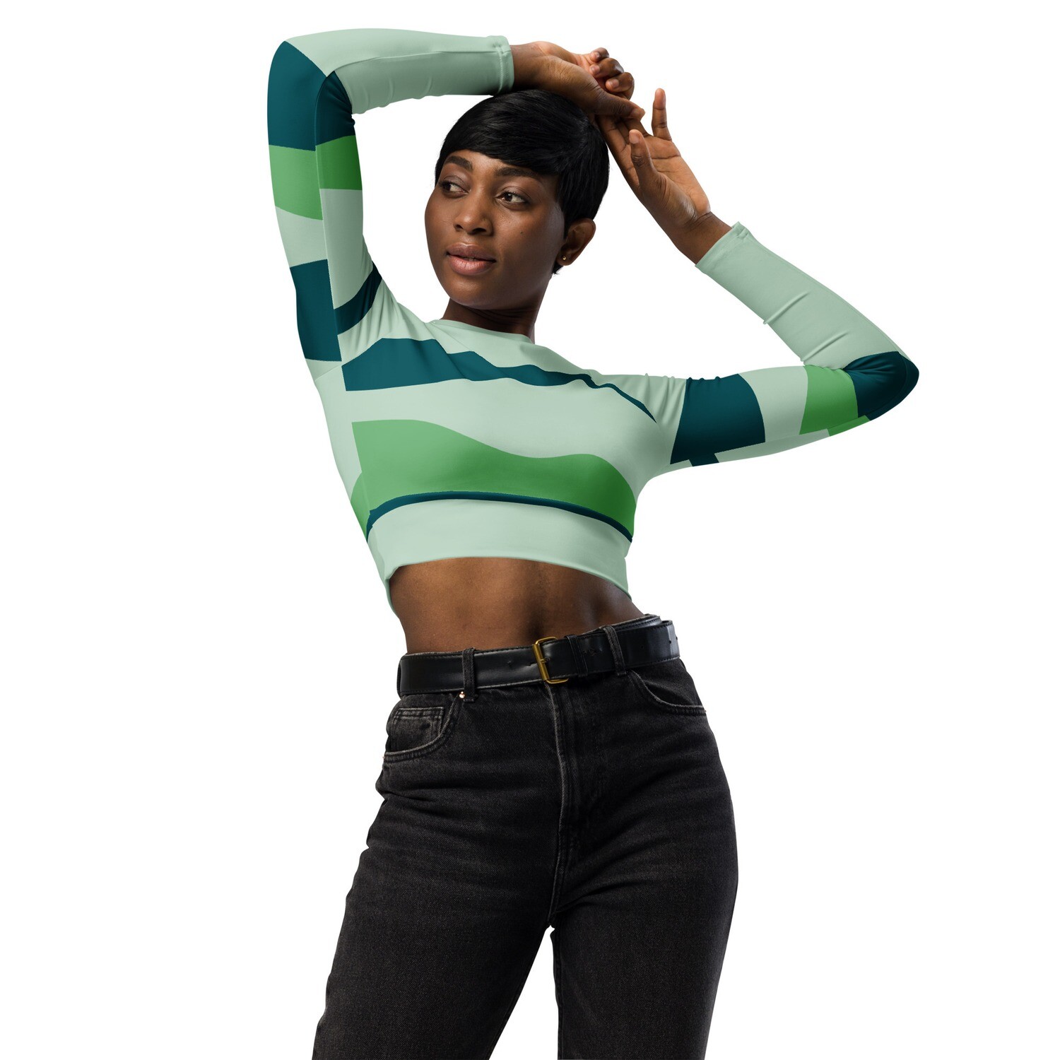 Wavy crop top