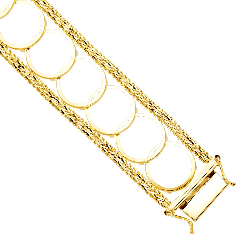 14KY 2.5 Pesos Bola Bracelet