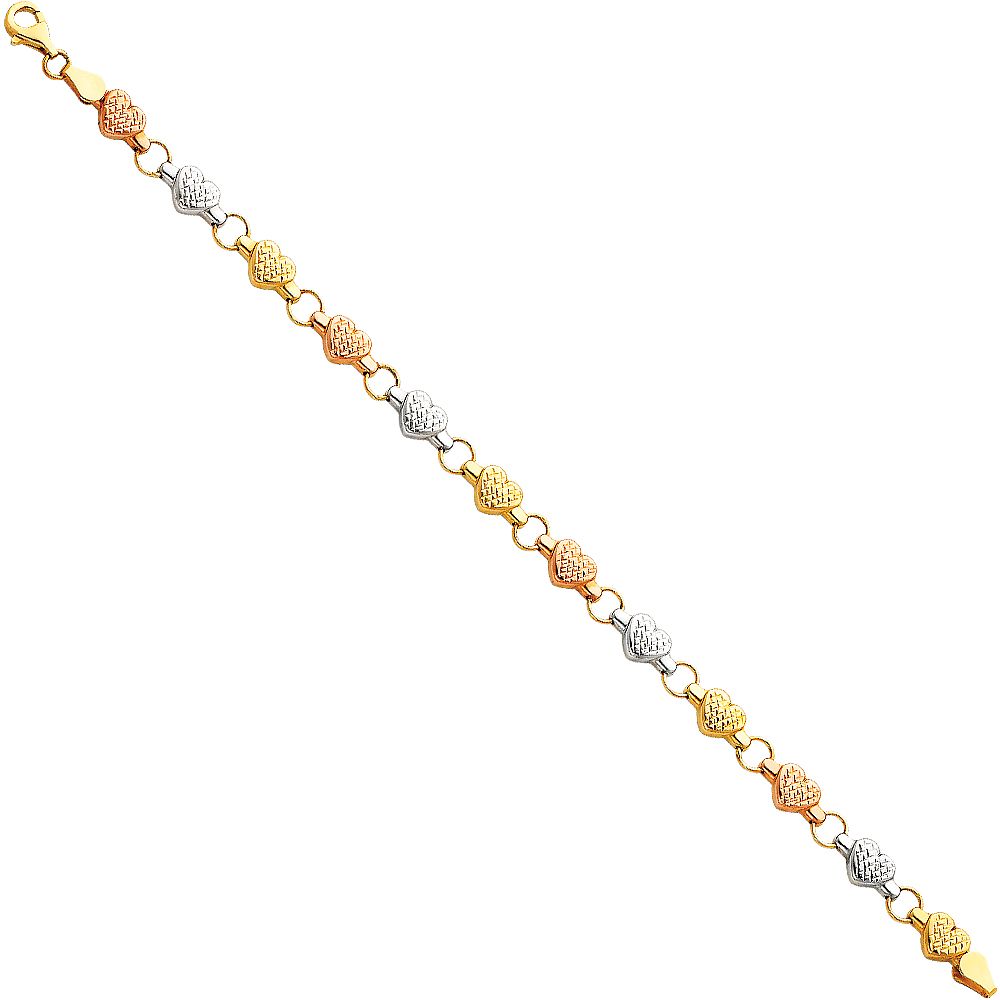 14K 3C Light Stampato Bracelet