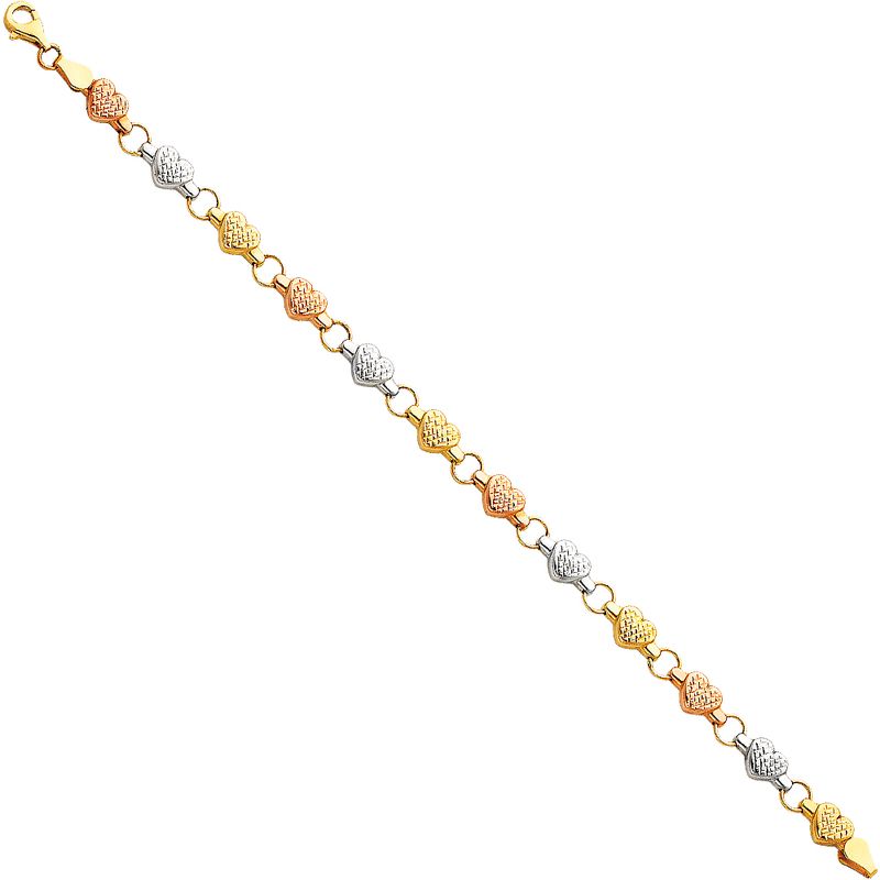 14K 3C Light Stampato Bracelet
