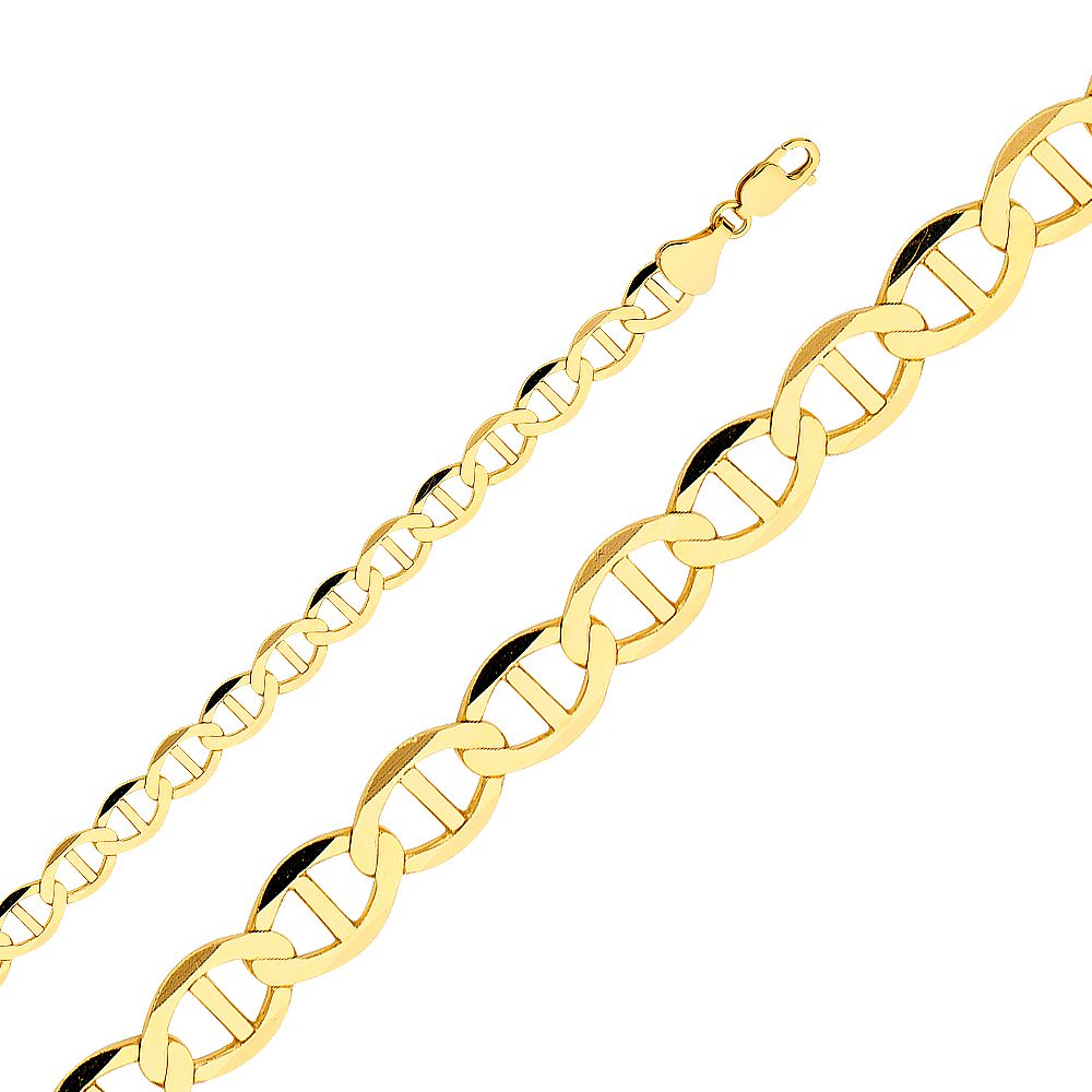 14KY 7.7mm Flat Mariner Chain