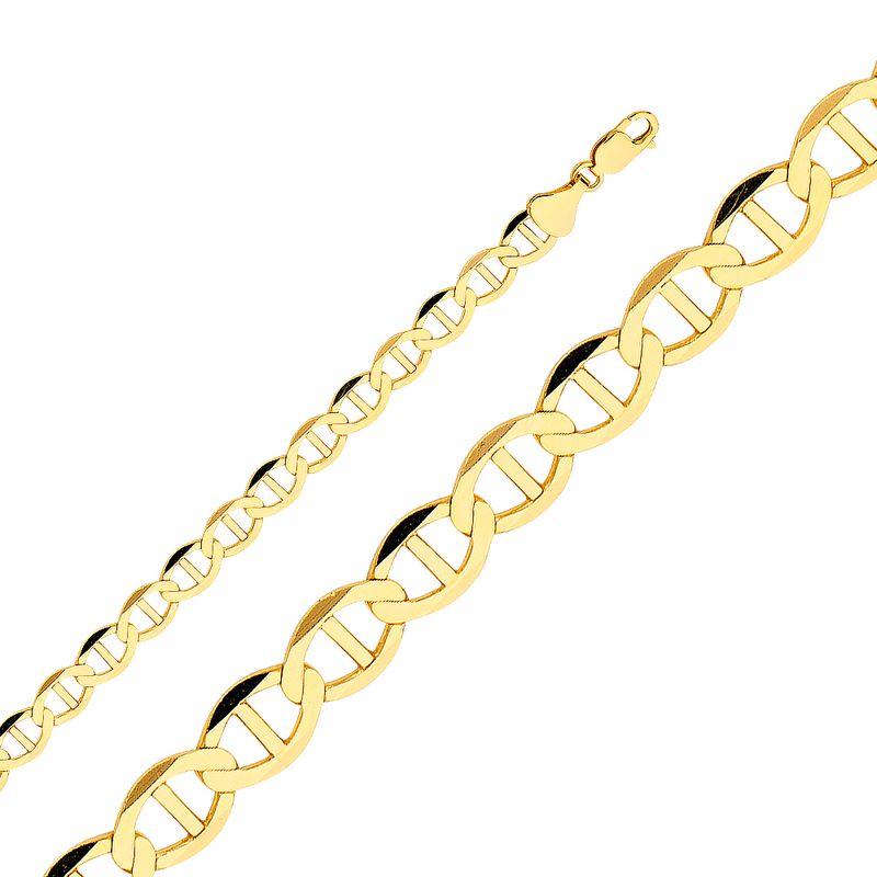 14KY 7.7mm Flat Mariner Chain
