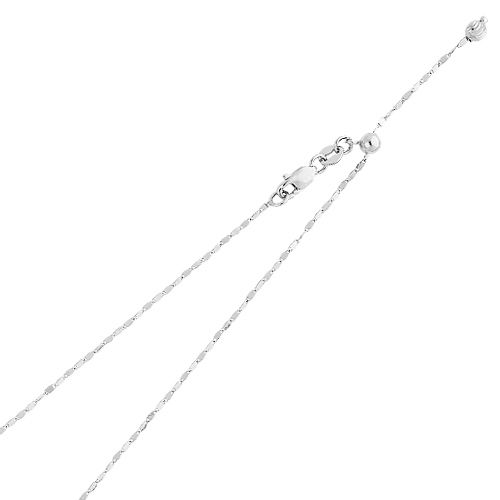 14KW 1.1mm Adjustable Twist Mirror Chain - 20&quot;