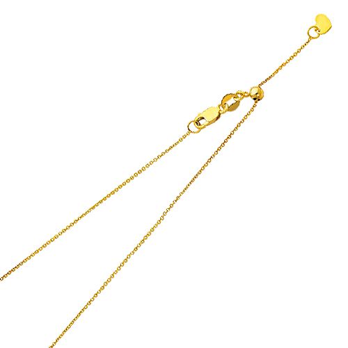 14KY 0.9mm Adjustable Tiny DC Cable Chain - 20&quot;