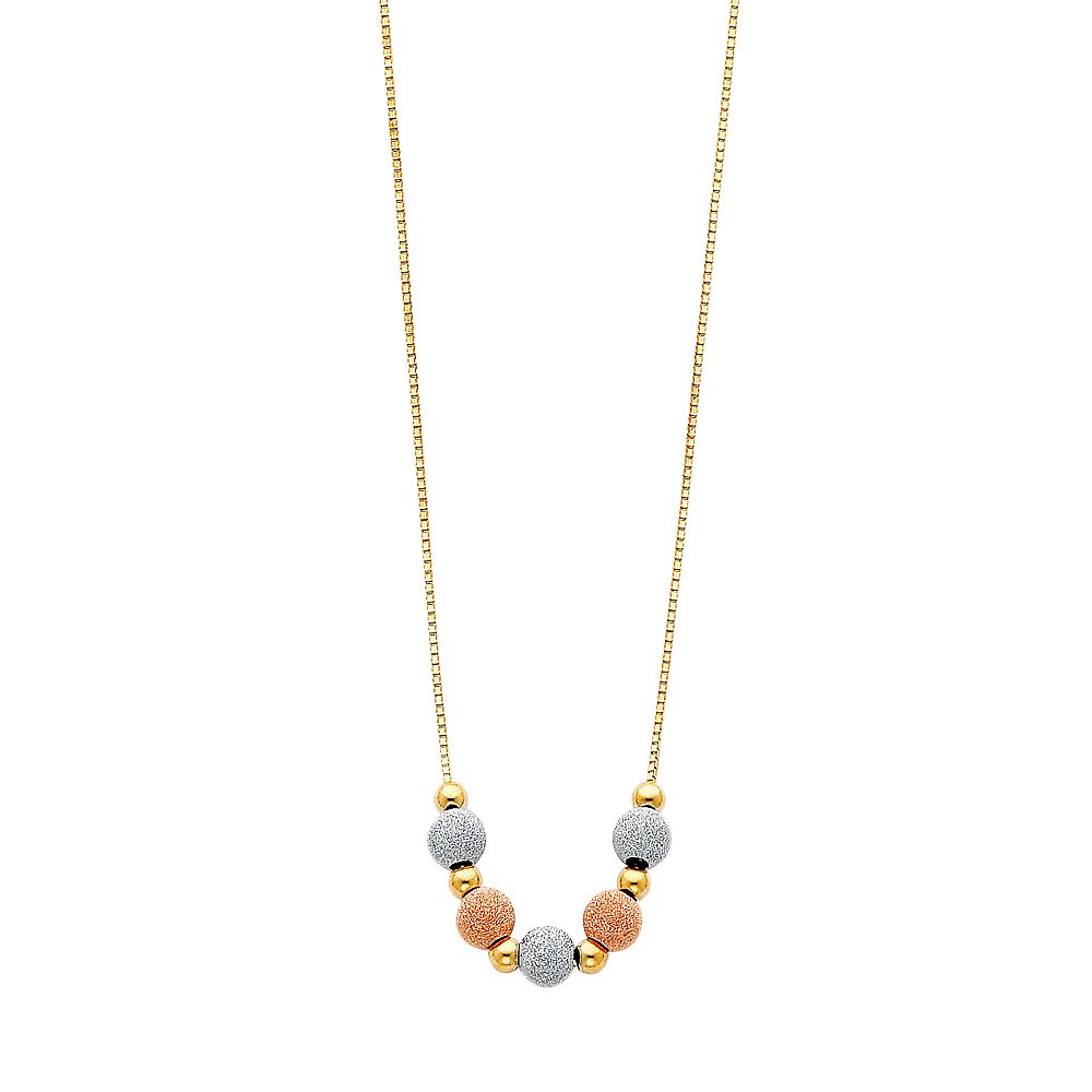 14K 3C Light Hanging Necklace (NK71)
