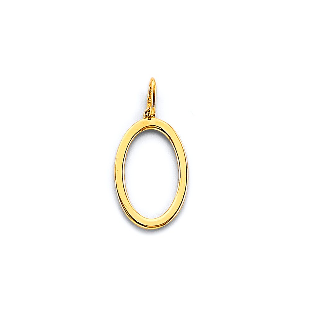 14KY Number Pendant