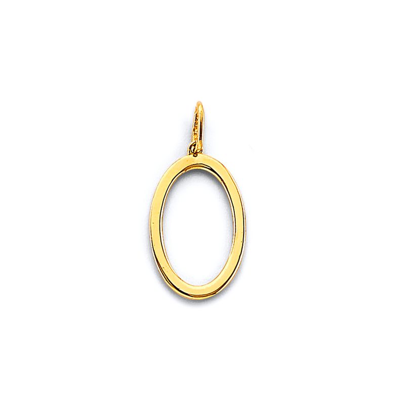 14KY Number Pendant