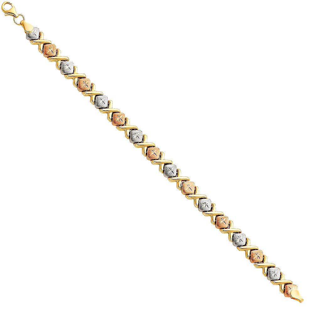 14K 3C Light Stampato Bracelet