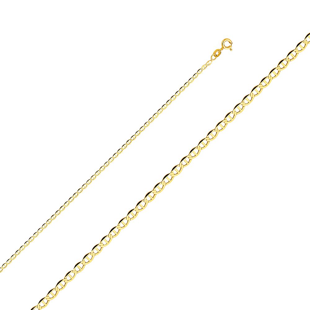 14KY 2mm Flat Mariner Chain