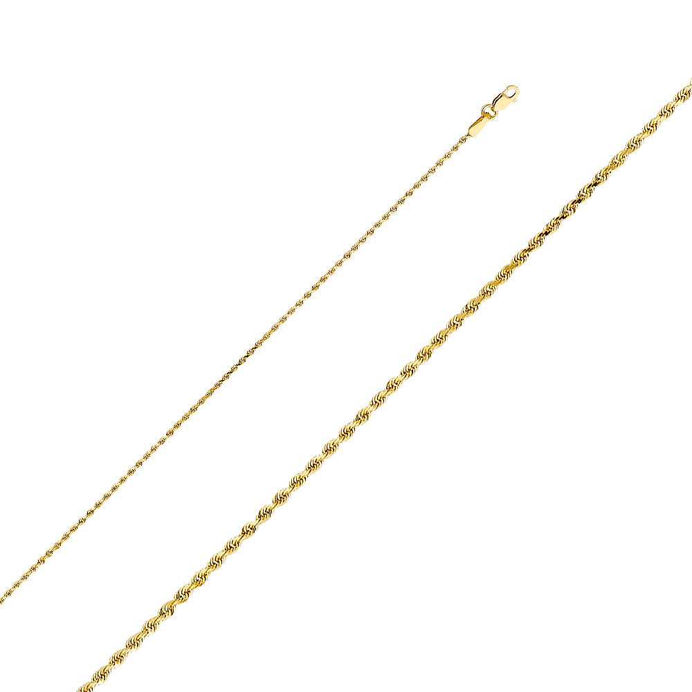 14KY 1mm Rope Chain