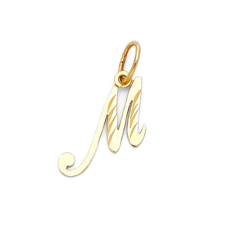 14KY Initial Pendant