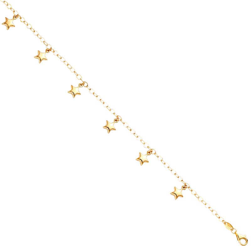 14KY Hanging Star Bracelet &amp; Anklet