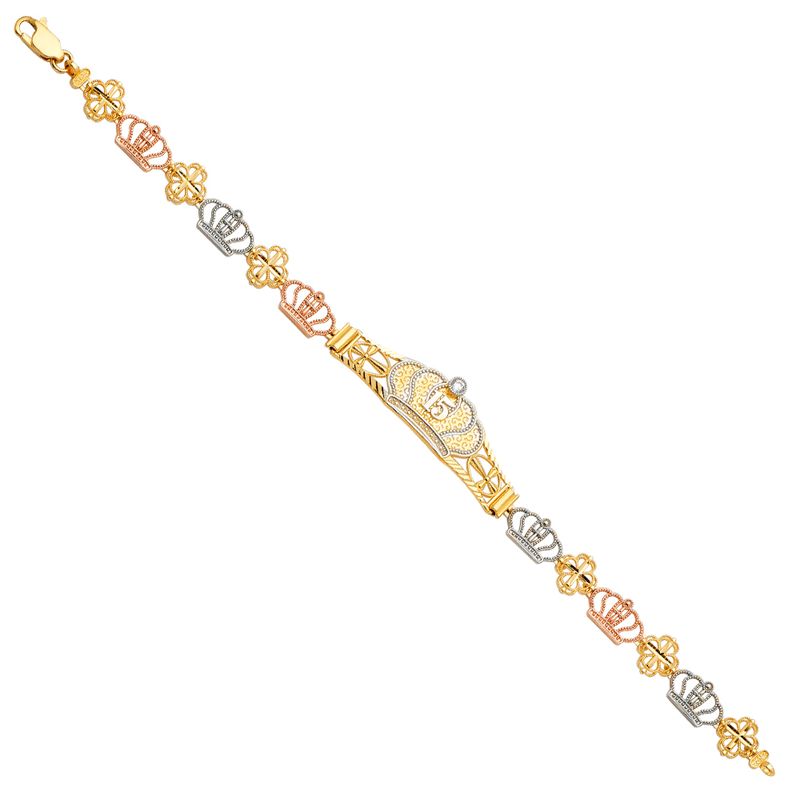 14K 3C 15 Years ID Bracelet