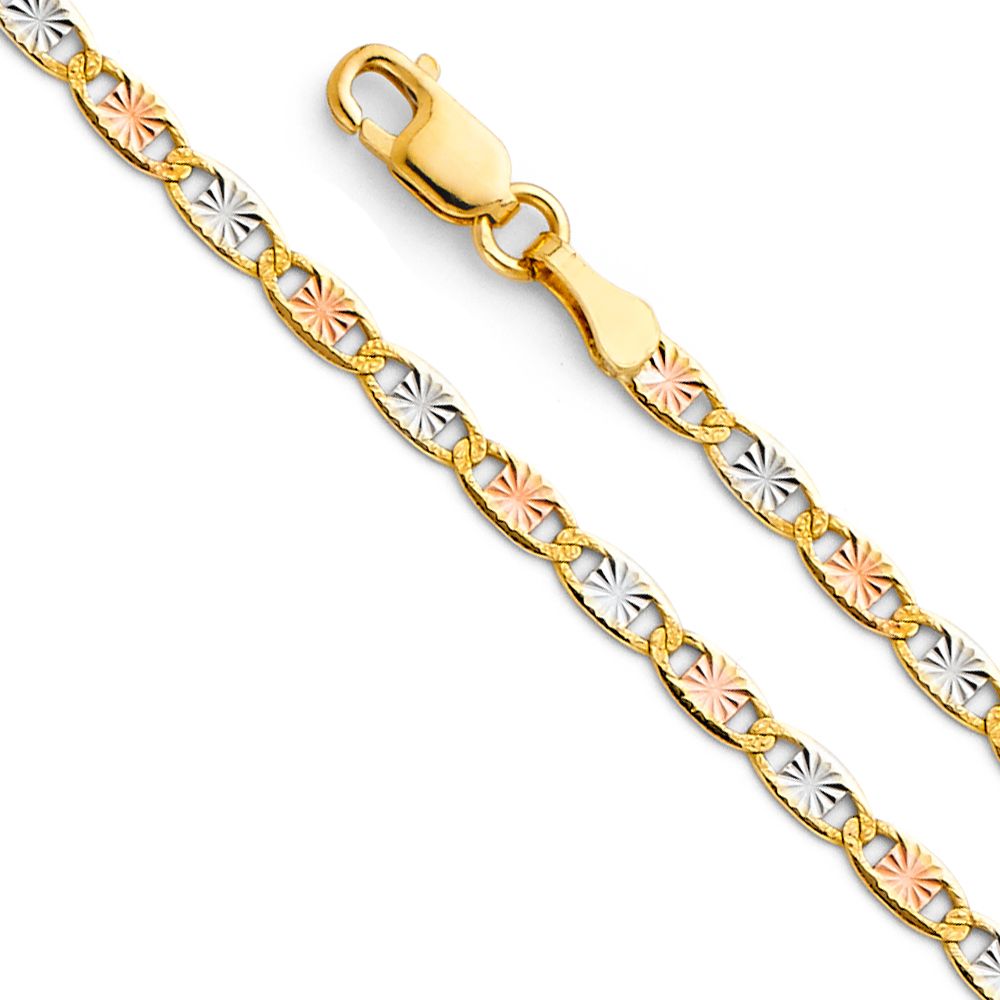 14K 3C 2.6mm Valentino Star DC Chain