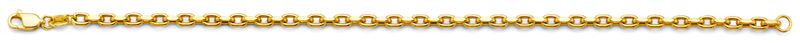 14KY 2.7mm Hollow Flated Rolo Chain