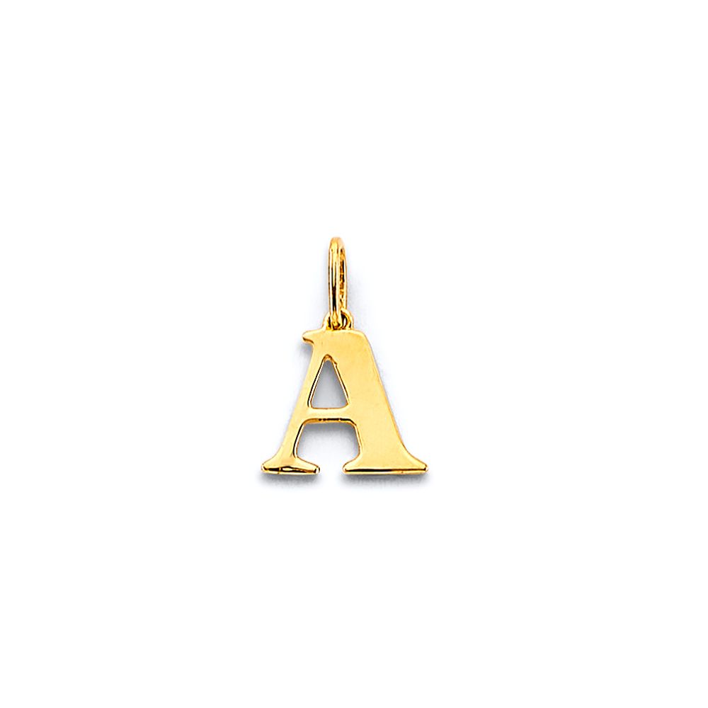 14KY Initial Pendant