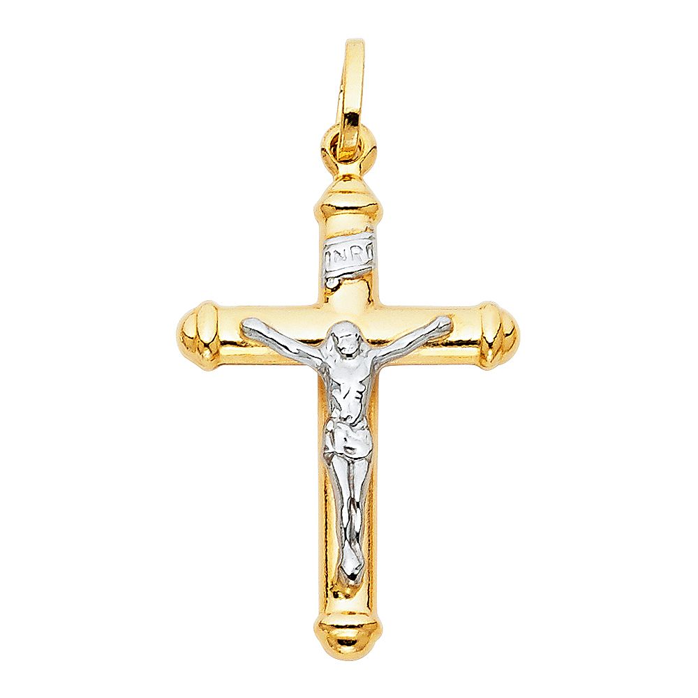 14K 2T Hollow Crucufix Big (20X35mm)