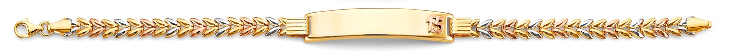 14K 3C 15 Years ID Bracelet
