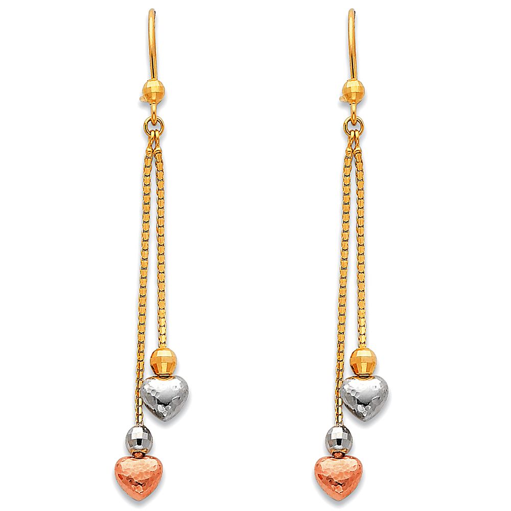 14K 3C Hanging Earrings (ER389)